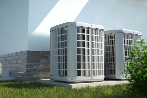Air-heat-pumps-beside-house Professional AC Unit Maintenance Company Near Me In Dania Beach