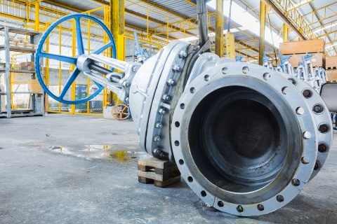 Gate valve after hydrostatic testing